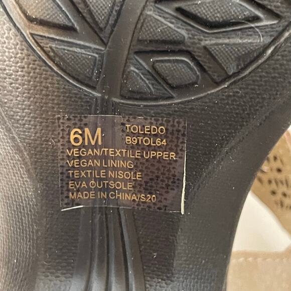 JBU By Jambu Slingback Sandals Toledo Morocco Tan Vegan Leather Women's Size 6M - Picture 13 of 13